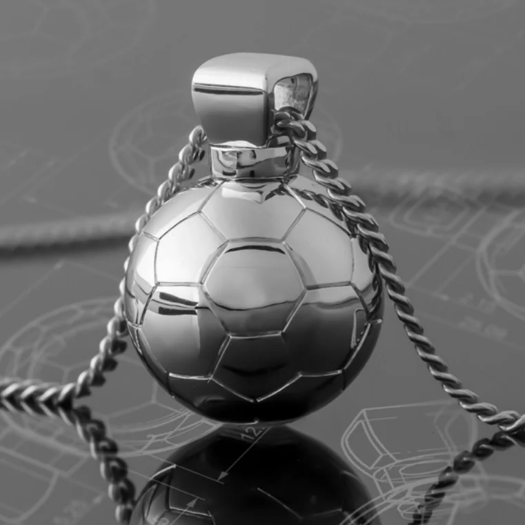 Football Silver Pendant