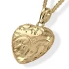 Heart Shaped Pendant With Engraved Design - Image 2