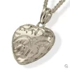 Heart Shaped Pendant With Engraved Design - Image 3