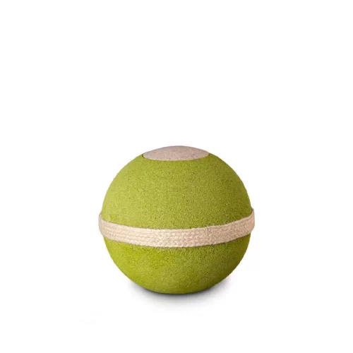Green Tennis Ball Globe Bio Urn