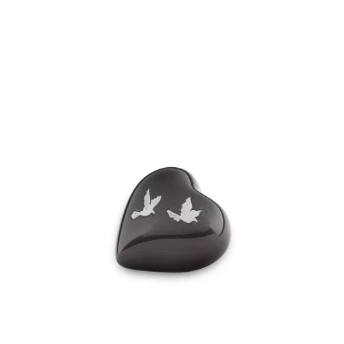 Bird Design Heart Ashes Keepsake