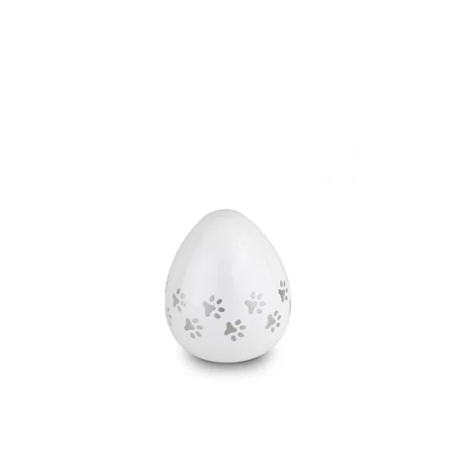 Egg Shaped Metal Pet Urn