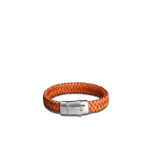 Wide Braided Leather Bracelet