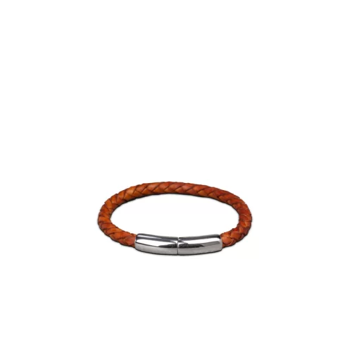 Thin Braided Leather Bracelet