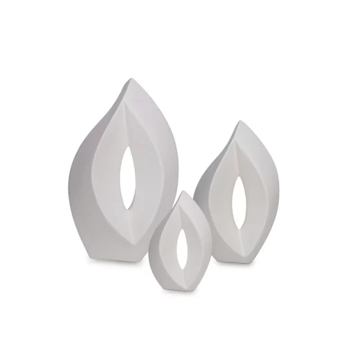 Handcrafted Flame Ceramic Urn - Timeless Tribute for Ashes