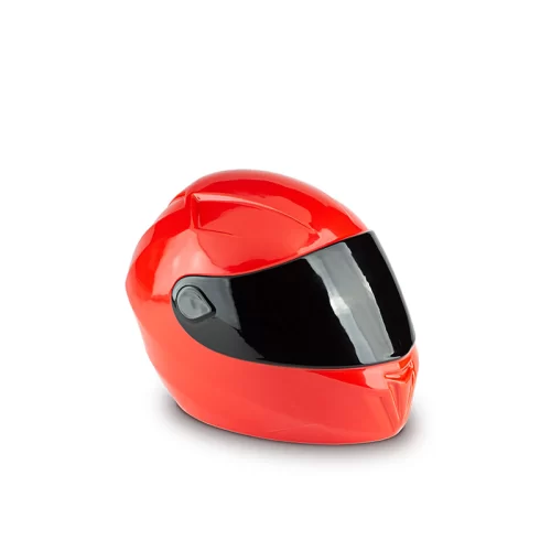 Motorcycle Helmet Urn For Ashes Red