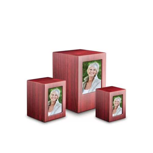 Rectangular Wooden Picture Urn